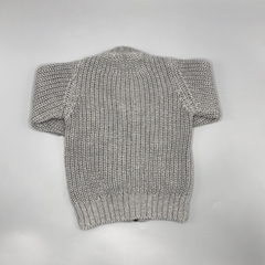 Segunda Selección - Campera Baby Cottons Talle 9 meses tejido gris - Baby Back Sale SAS