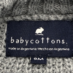 Segunda Selección - Campera Baby Cottons Talle 9 meses tejido gris - tienda online