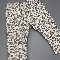 Segunda Selección - Legging Minimimo Talle M (6-9 meses) algodón gris claro animal print (33 cm largo) - tienda online