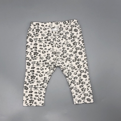 Segunda Selección - Legging Minimimo Talle M (6-9 meses) algodón gris claro animal print (33 cm largo) en internet