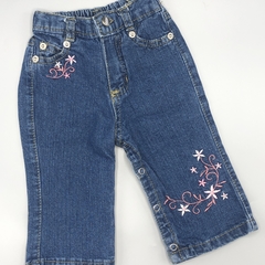 Jeans Talle 6-9 meses con bordado - pañalero - Largo 37cm - comprar online