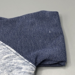 Segunda Selección - Campera yamp Talle 6 meses algodón azul celeste jaspeado (interior corderito)
