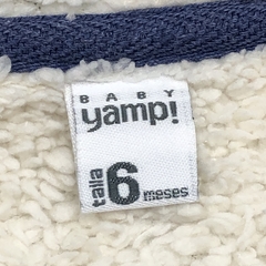Segunda Selección - Campera yamp Talle 6 meses algodón azul celeste jaspeado (interior corderito) - tienda online