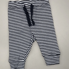 Legging Baby GAP Talle 0-3 meses algodón rayas celeste claro azul oscuro (26 cm largo) - comprar online