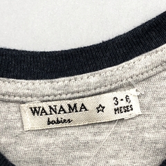 Segunda Selección - Body Wanama Talle 3-6 meses algodón gris WANTED - Baby Back Sale SAS