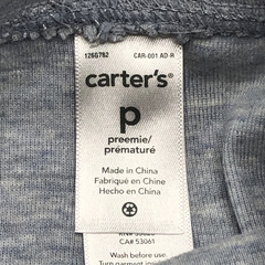 Legging Carters Talle Prematuro algodón celeste jaspeado claro (20 cm largo) - Baby Back Sale SAS