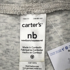 Legging Carters Talle NB (0 meses) algodón gris (27 cm largo) - Baby Back Sale SAS