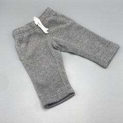 Jogging Carters Talle 3 meses micropolar gris costura verde (34 cm largo) - comprar online