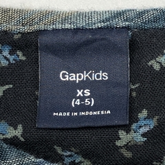Segunda Selección - Camisa vestido GAP Kids Talle XS (4-5 años) fibrana cuadrillé azul oscuro verde volados - Baby Back Sale SAS