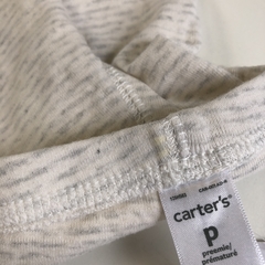 Segunda Selección - Legging Carters Talle Prematuro algodón rayas beige gris nubecitas (23 cm largo) - tienda online
