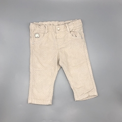 Segunda Seleccion - Pantalón Minimimo Talle L (9-12 meses) gamuza beige lunares brillo (37 cm largo)