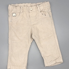 Segunda Seleccion - Pantalón Minimimo Talle L (9-12 meses) gamuza beige lunares brillo (37 cm largo) - comprar online