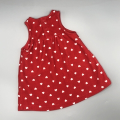 Vestido Carters Talle 6 meses micropolar rojo corazones en internet