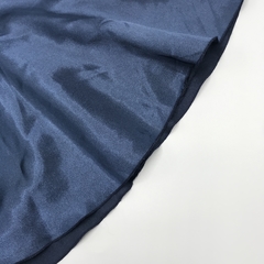 Segunda Selección - Vestido Cardon Gurises Talle 1 años seda combinada gamuza azul oscuro puntilla - tienda online