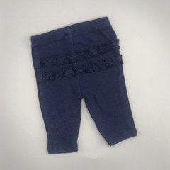Segunda Selección - Legging Carters Talle NB (0 meses) algodón azul oscuro volados parte trasera (24 cm largo) en internet