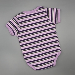 Segunda Selección - Body US Polo Talle 3-6 meses algodón rayas lila purpura rayas gris en internet