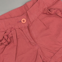 Short Cheeky Talle L (9-12 meses) rosa gabardina - bolsillos con volados - comprar online