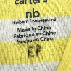 Imagen de Segunda Selección - Body Carters Talle NB (0 meses) algodón rayas blanco amarillo