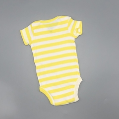Segunda Selección - Body Carters Talle NB (0 meses) algodón rayas blanco amarillo en internet