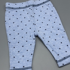 Segunda Selección - Legging Next Baby Talle 3 meses algodón celeste estrellitas rayas (29 cm largo) - tienda online
