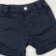 Short FandX Talle 6-12 meses gabardina azul oscuro (cintura ajustable) - comprar online