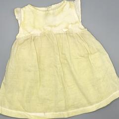 Segunda Selección - Vestido Le Cocon Talle 3-6 meses algodón combinado fibrana batick verde blanco - comprar online