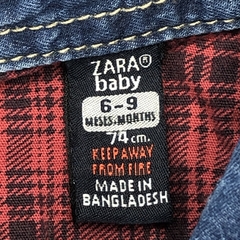 Camisa Zara Talle 6-9 meses símil jean bolsillos - Baby Back Sale SAS