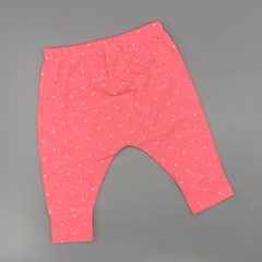 Legging Carters Talle 3 meses algodón rosa lfuor corazoncitos blancos (29 cm largo) en internet