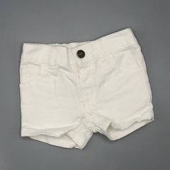 Short Carters Talle 3 meses jean blanco liso