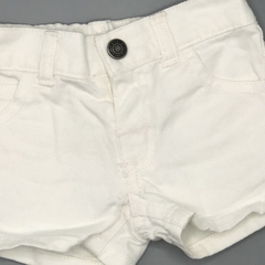 Short Carters Talle 3 meses jean blanco liso - comprar online