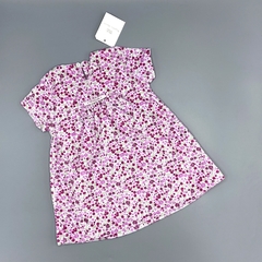 Vestido NUEVO Magdalena Espósito Talle 6 meses plush - florcitas rosas y fucsias en internet