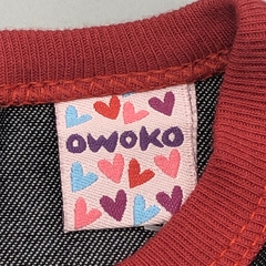 Vestido NUEVO Owoko Talle 1 (3-6 meses) jean - flores - Baby Back Sale SAS
