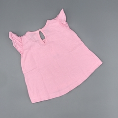 Remera Minimimo Talle S (3-6 meses) rosa volados hombros pajarita flores en internet