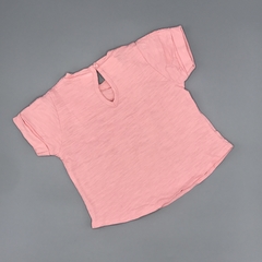 Remera Zara Talle 3-6 meses algodón combinado broderie rosa volados en internet