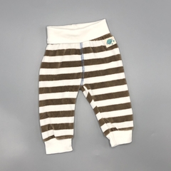 Jogging Cheeky Talle S (3-6 meses) plush rayas marrón blanco (33 cm largo)
