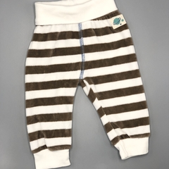 Jogging Cheeky Talle S (3-6 meses) plush rayas marrón blanco (33 cm largo) - comprar online