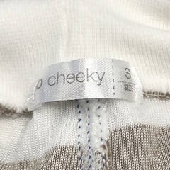 Jogging Cheeky Talle S (3-6 meses) plush rayas marrón blanco (33 cm largo) - Baby Back Sale SAS
