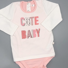 Segunda Selección - Vestido body Cheeky Talle M (6-9 meses) algodón rosa blanco CUTE BABY - comprar online