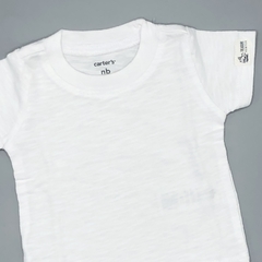 Remera Carters Talle NB (0 meses) blanco liso - comprar online