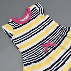 Vestido Healthex Talle 0-3 meses algodón rayas azul blanco amarillo rosa - comprar online