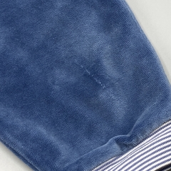 Imagen de Segunda Selección - Jogging Baby Cottons Talle 6 meses plush azul interior algodón rayas (34 cm largo)