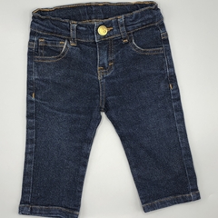 Segunda Selección - Jeans Baby Cottons Talle 3 meses azul oscuro recto (36 cm largo) - comprar online