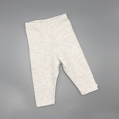 Legging Grisino Talle 1-3 meses algodón gris claro botones (32 cm alrgo - con frisa)