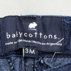 Segunda Selección - Short Baby Cottons Talle 3 meses jean azul - Baby Back Sale SAS