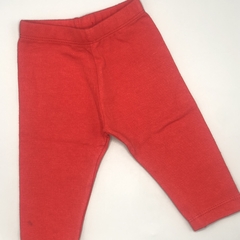 Legging Owoko Talle 2 (6-9 meses) rojo liso - Largo 30cm - comprar online