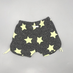 Short Minimimo Talle M (6-9 meses) algodón gris jaspeado estrellas verdes en internet