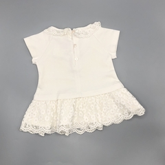 Vestido Lilly Wicket Talle 6-9 meses algodón combinado puntilla color crudo en internet