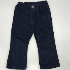 Pantalón Pioppa Talle 6 meses coreroy azul oscuro oxford (39 cm largo) - comprar online