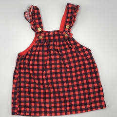 Jumper pollera Carters Tall 6 meses corderoy cuadrillé rojo negro (interior algodón) - comprar online