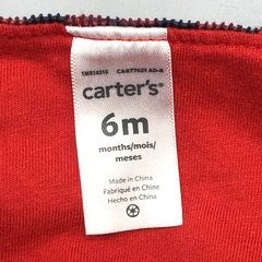 Jumper pollera Carters Tall 6 meses corderoy cuadrillé rojo negro (interior algodón) - Baby Back Sale SAS